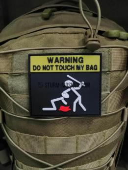 Шеврон на липучке "Не трогай мою сумку"